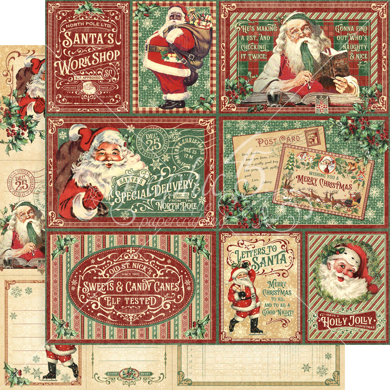 Graphic 45 Letters to Santa 12x12 Collection Pack with Stickers - SKU 4502697 image 1