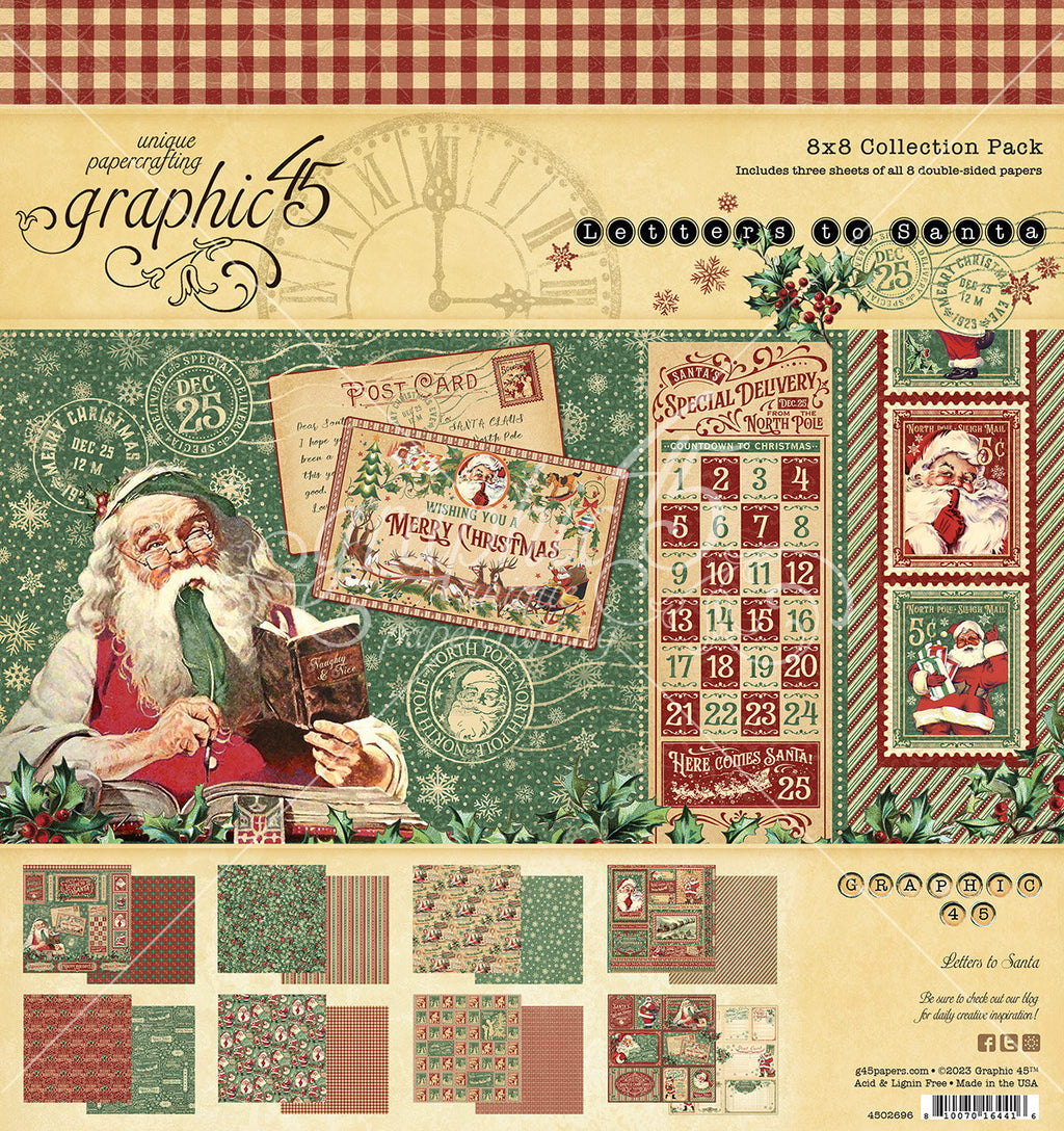 Graphic 45 Letters to Santa 8x8 Collection Pack - SKU 4502696 image 0