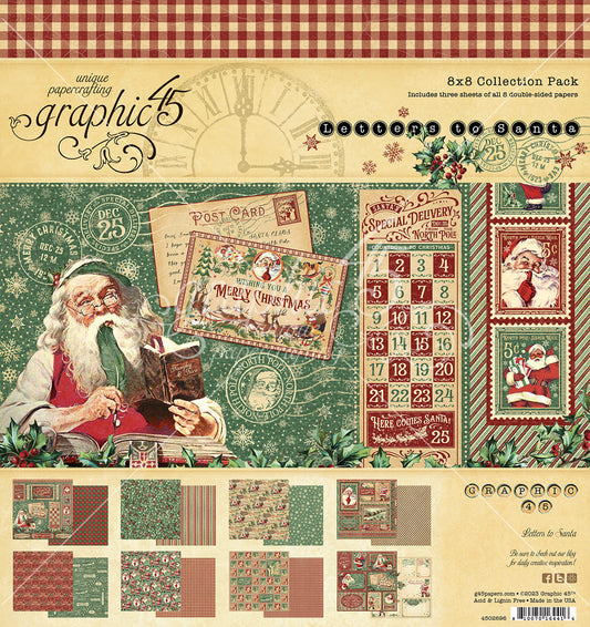 Graphic 45 Letters to Santa 8x8 Collection Pack - SKU 4502696 image 0