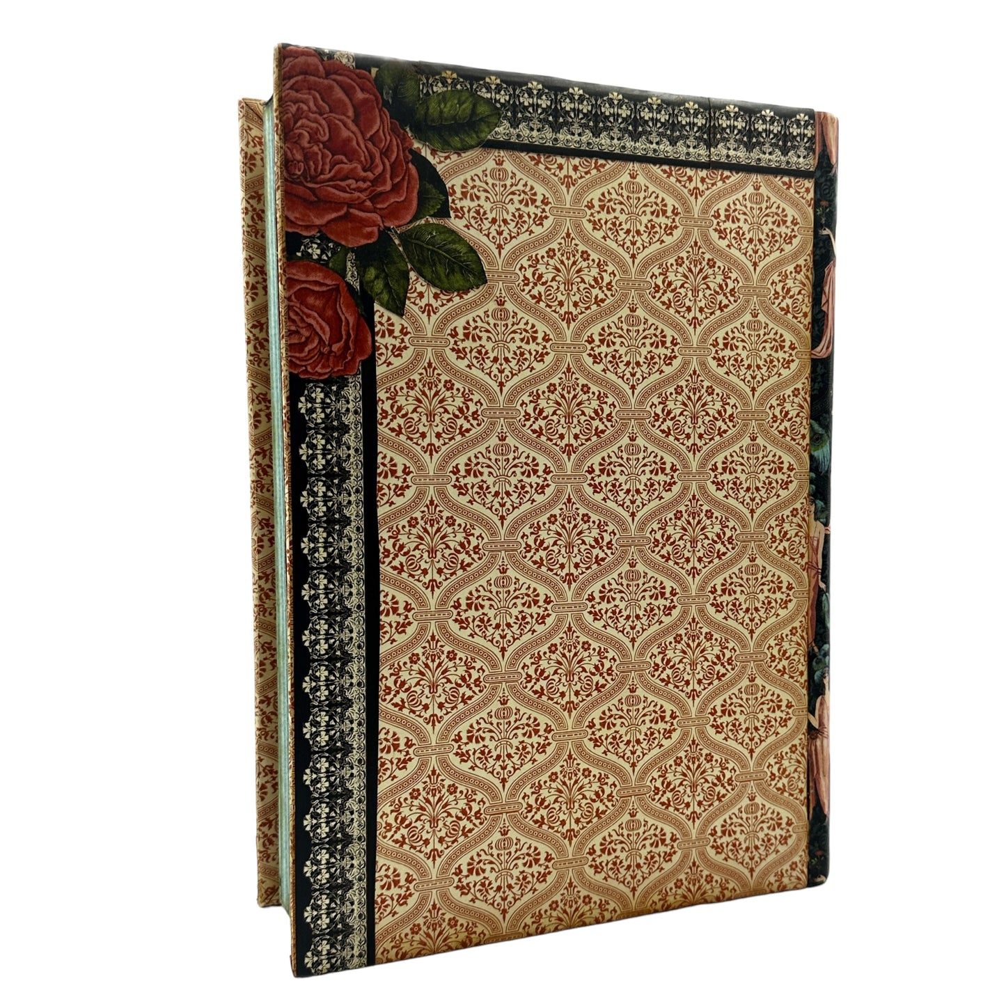Handcrafted Couture Altered Art Faux Book Frame Jewelry Box image 4