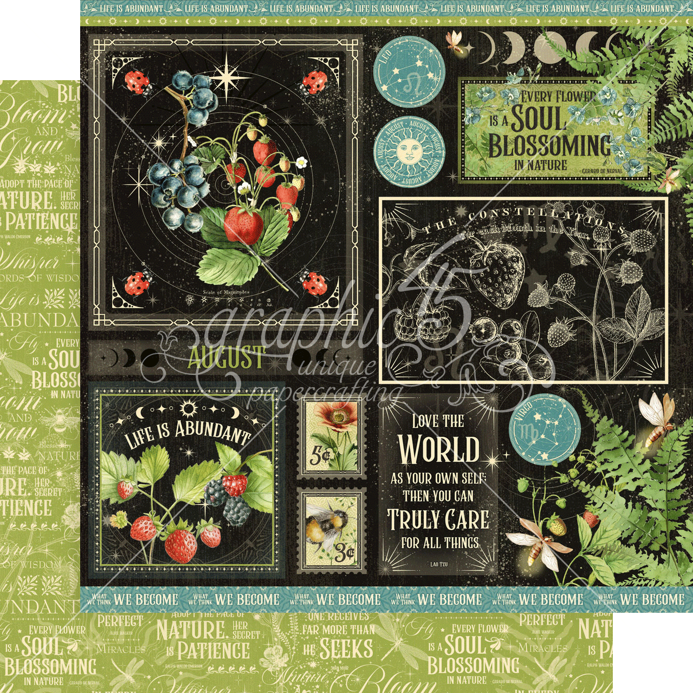 Graphic 45 Life is Abundant 8x8 Collection Pack – SKU 4502775 image 5