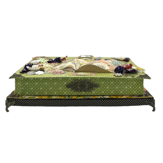 Handcrafted Springtime Inspired Popup Box Decoration Paper Creation image 1