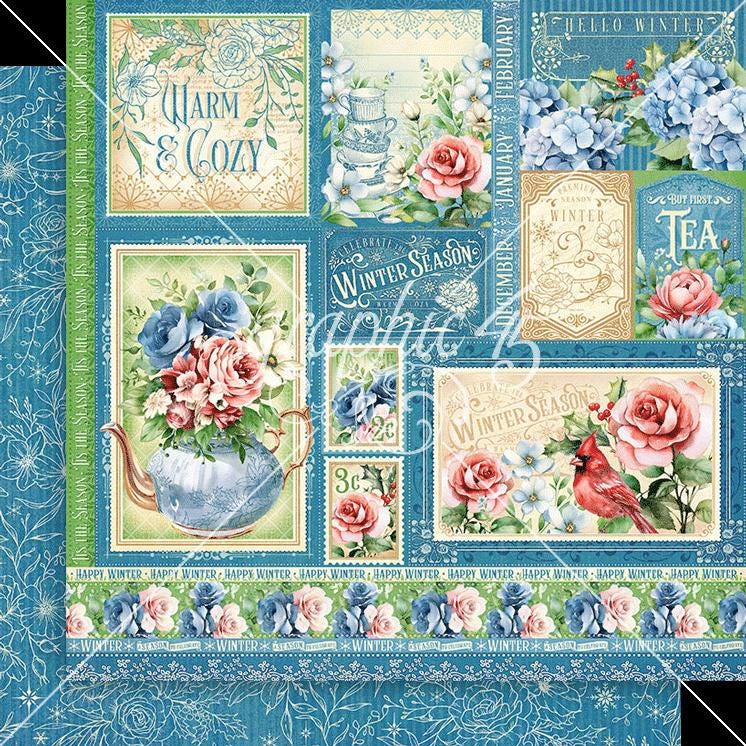 Graphic 45 Season to Celebrate 8x8 Collection Pack – SKU 4502952 image 1