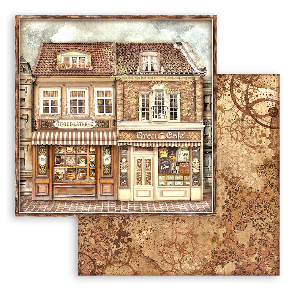Stamperia Coffee and Chocolate Collection 12x12 Scrapbooking Pad - SKU SBBL144 image 1