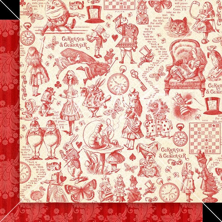 Graphic 45 Curiouser & Curiouser 8×8 Collection Pack – SKU 4502936 image 5
