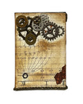 Handcrafted Steampunk Inspired Bank Paper Creation image 0
