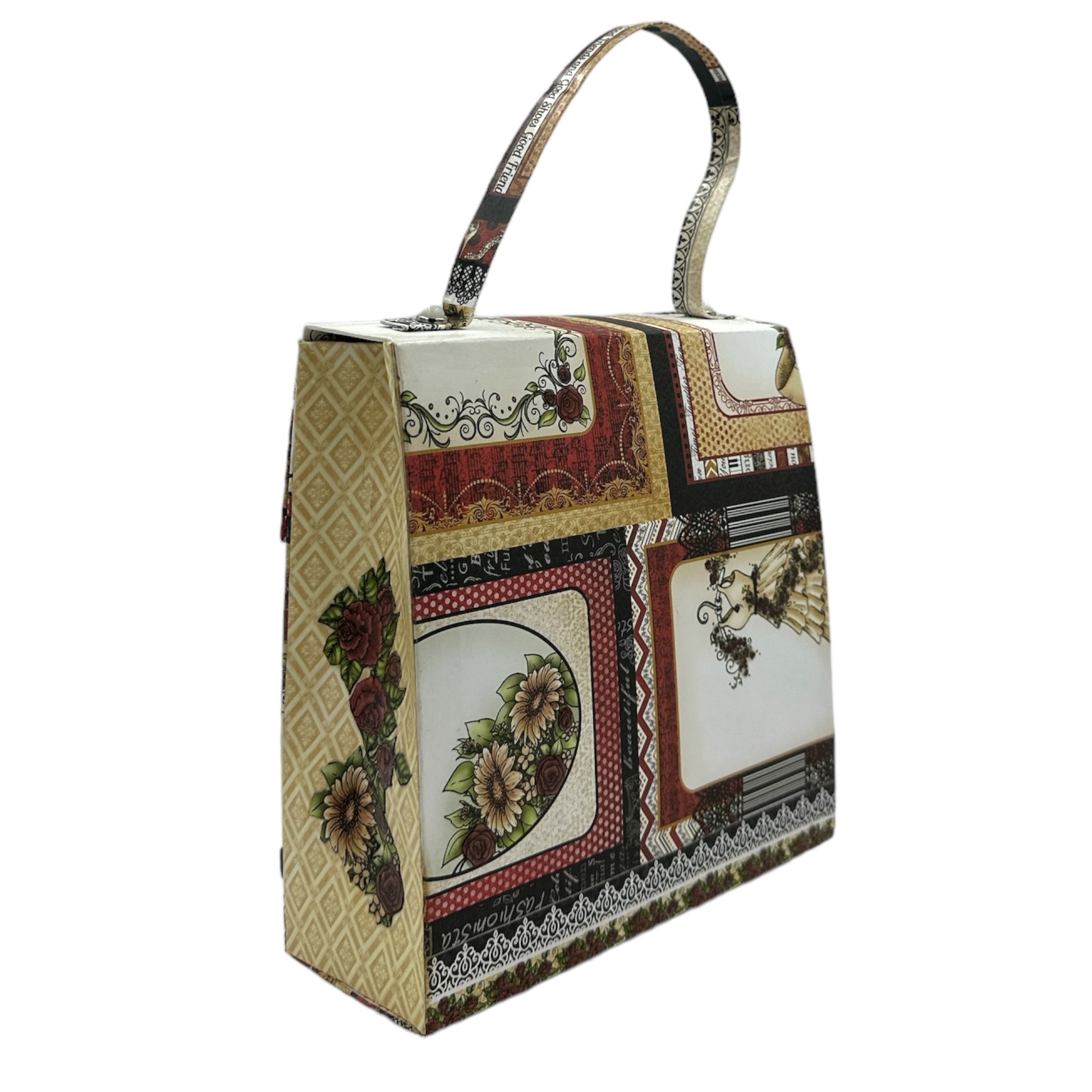 Handcrafted All Glammed Up Inspired Handbag Paper Creation image 4