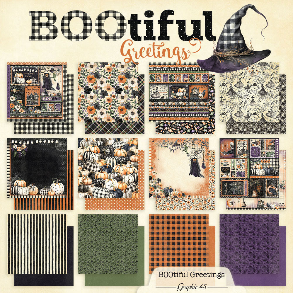 Graphic 45 - BOOtiful Greetings 8×8 Collection Pack – SKU: 4503307