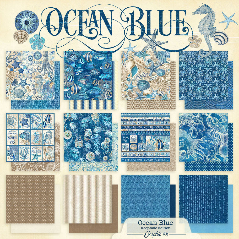 Graphic 45 Ocean Blue Keepsake Edition - SKU 4503255
