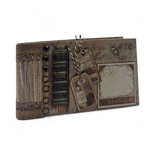 Handcrafted Vintage Library Mini Album