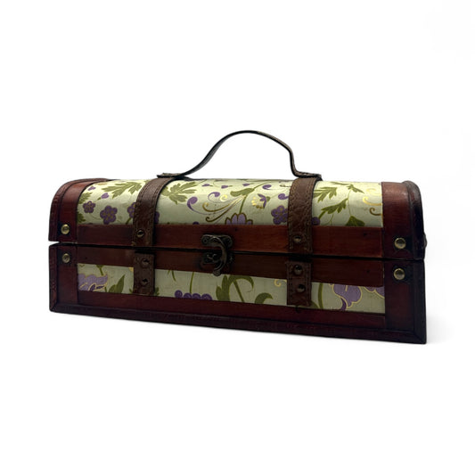 Handcrafted Vintage Floral Altered Art Caddy Box with Mini Album