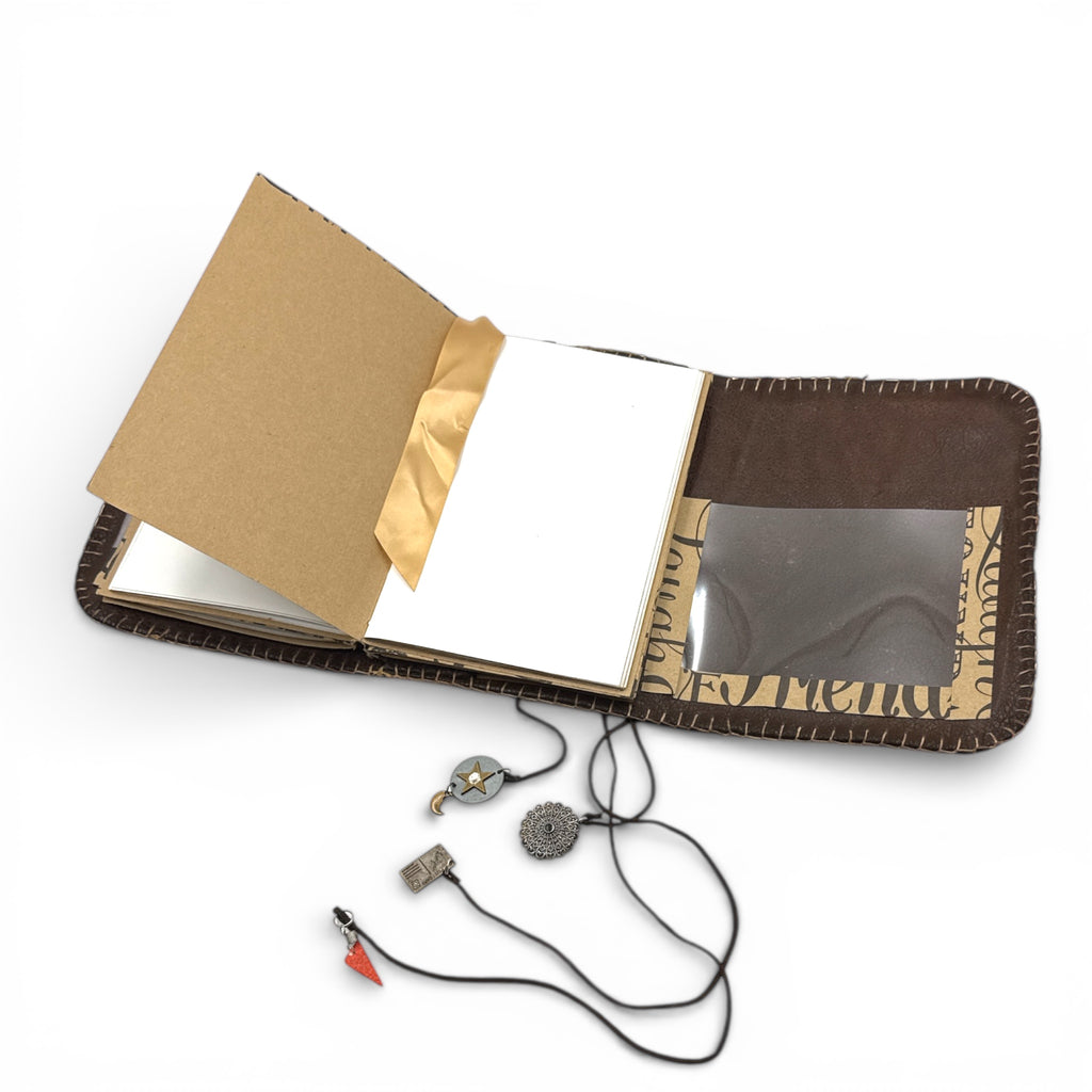 Handcrafted Faux Leather Vintage Inspired Travel Writing Journal