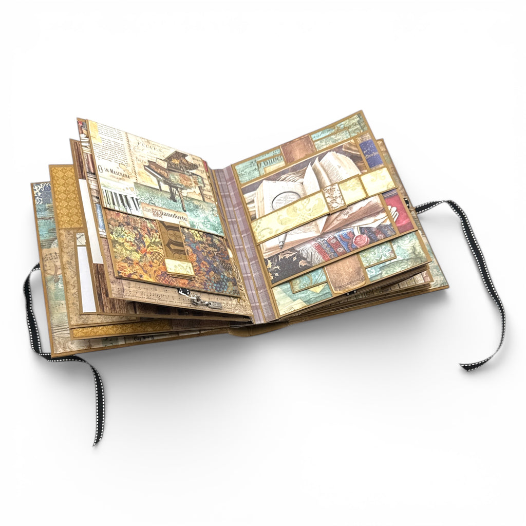 Handcrafted Vintage Faux Book Inspired Mini Album
