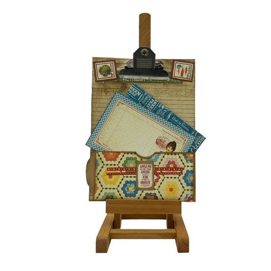 Handcrafted Home Sweet Home Clipboard Recipe Card Holder Creation image 1