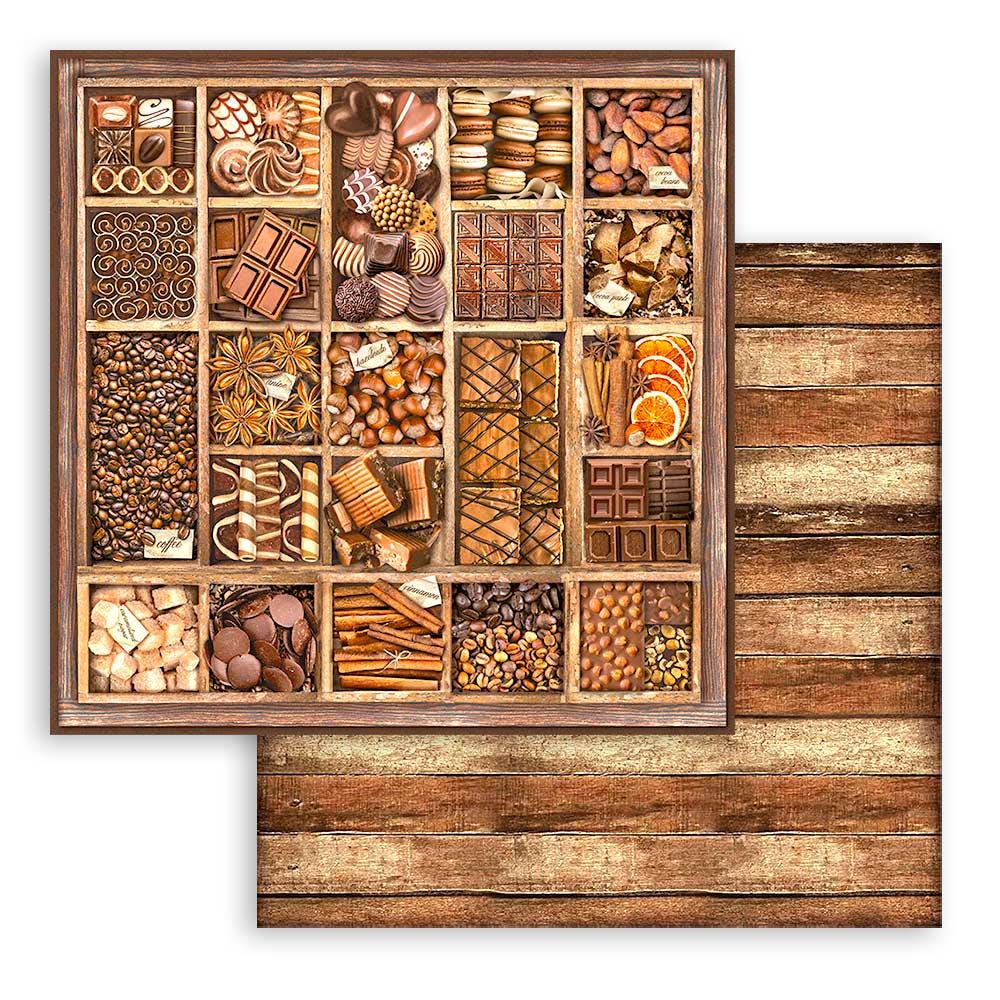 Stamperia Coffee and Chocolate Collection 12x12 Scrapbooking Pad - SKU SBBL144 image 8