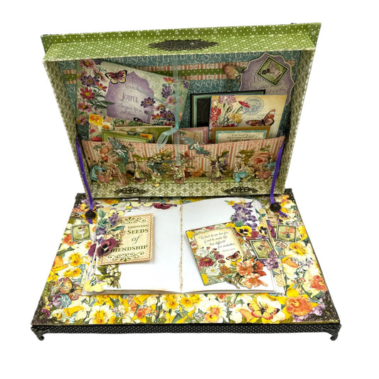 Handcrafted Springtime Inspired Popup Box Decoration Paper Creation image 0