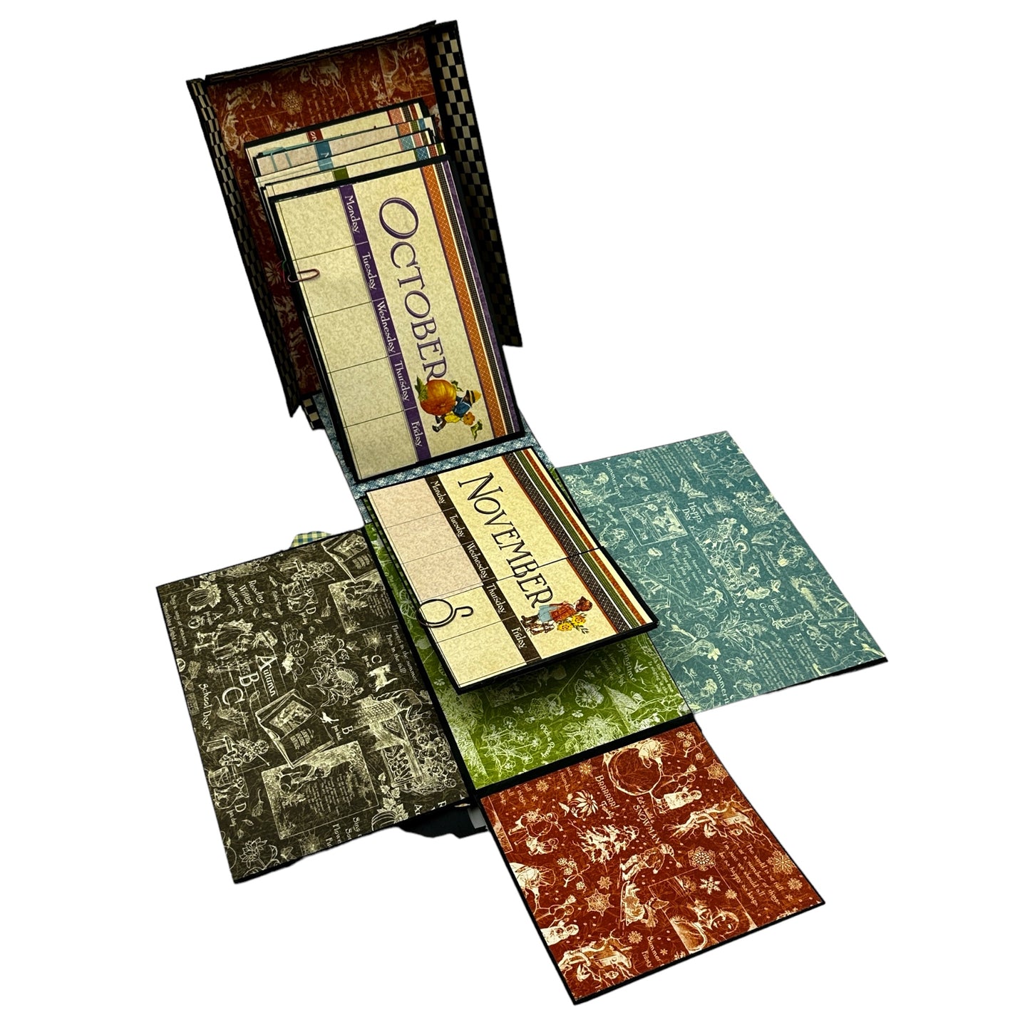 Handcrafted ABC Primer School House Paper Creation image 7