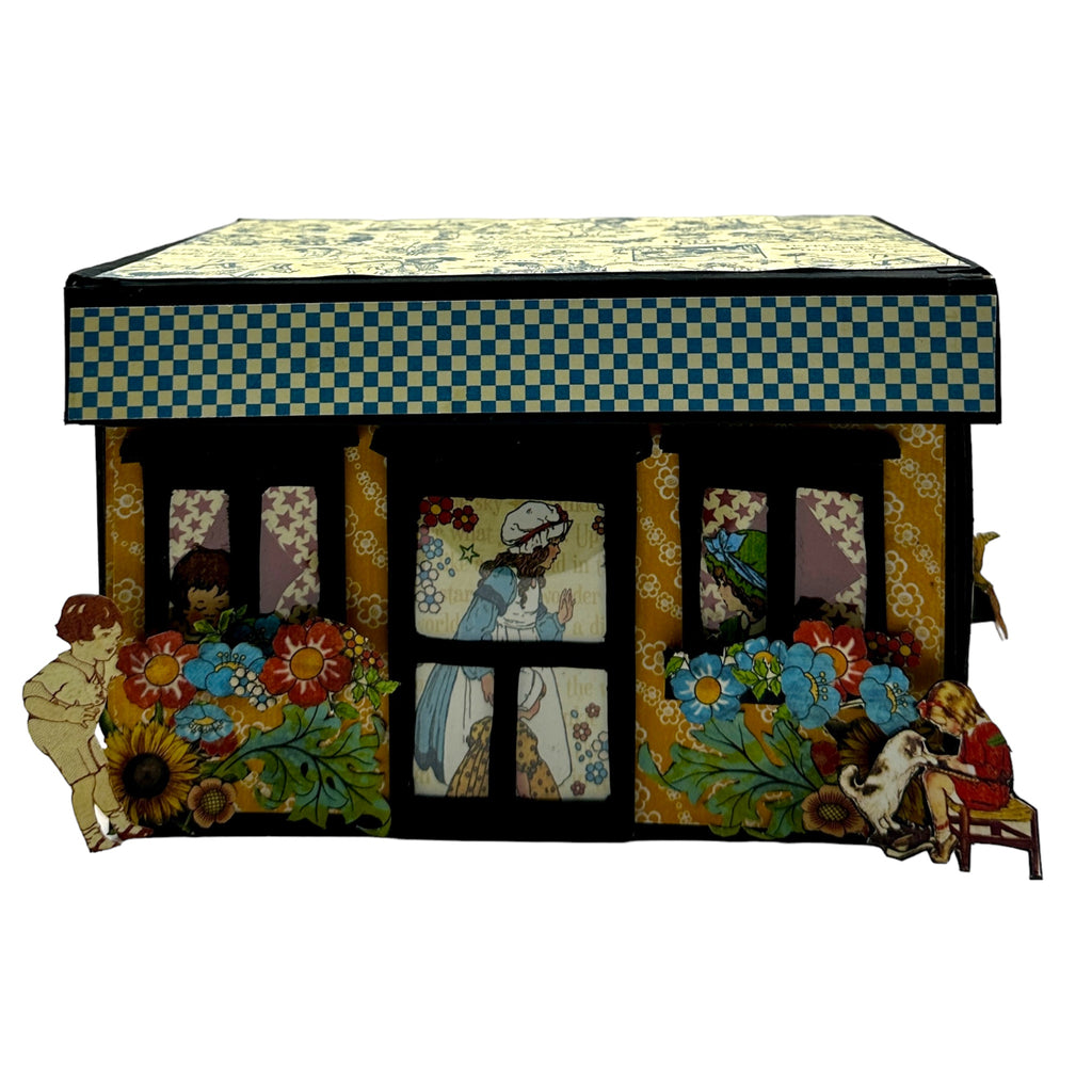 Handcrafted ABC Primer School House Paper Creation image 5