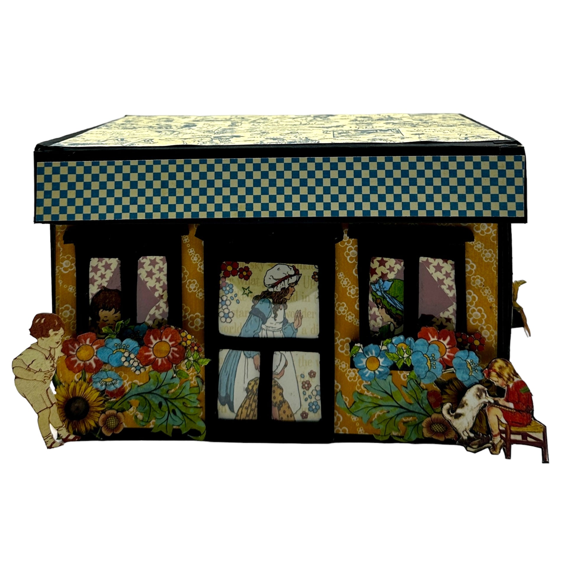 Handcrafted ABC Primer School House Paper Creation image 5