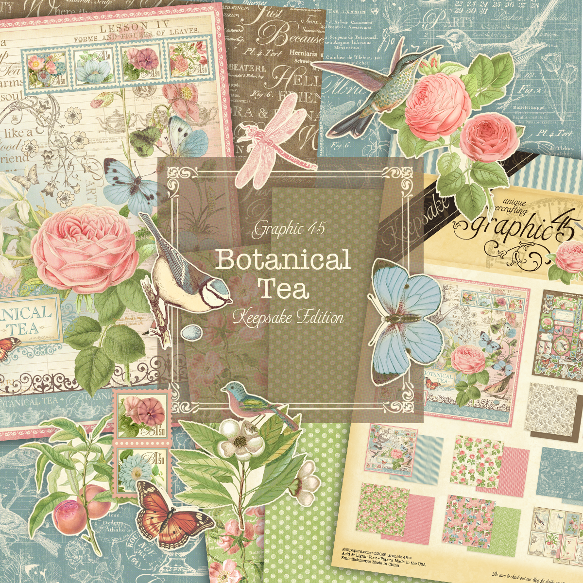 Graphic 45 Botanical Tea Keepsake Edition - SKU 4503100