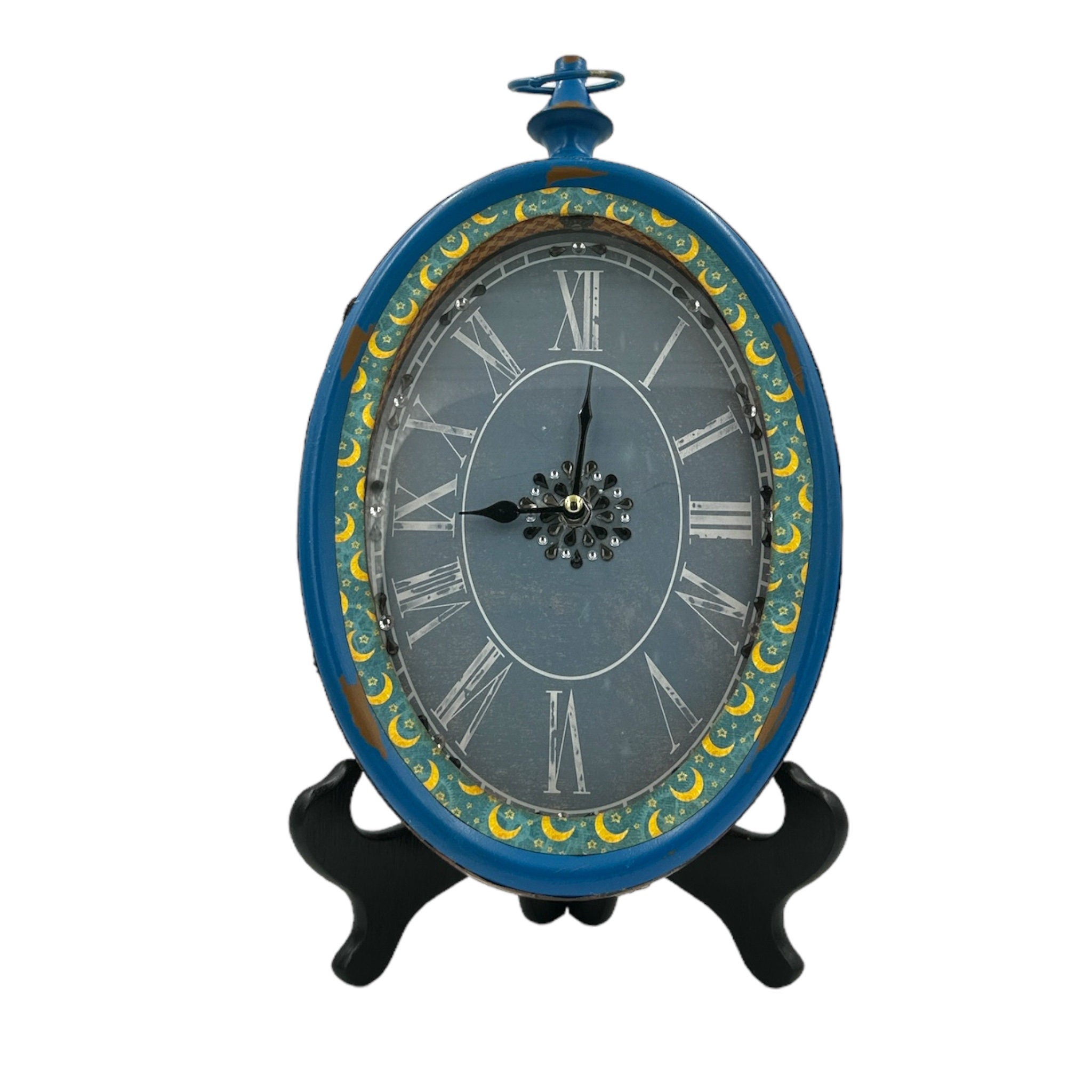 Handcrafted Steampunk Spells Altered Art Clock Paper Creation image 0