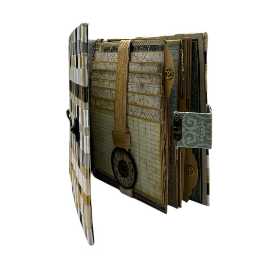 Handcrafted Voyages in Ribbon Steampunk Inspired Mini Album image 1