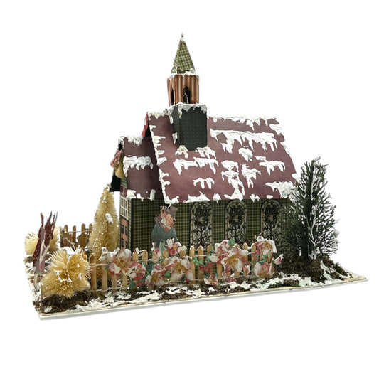 Handcrafted A Christmas Carol Church Paper Creation with Mini Album image 1