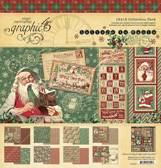 Graphic 45 Letters to Santa 12x12 Collection Pack with Stickers - SKU 4502697 image 0