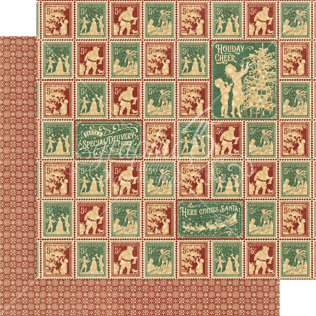 Graphic 45 Letters to Santa 12x12 Collection Pack with Stickers - SKU 4502697 image 2