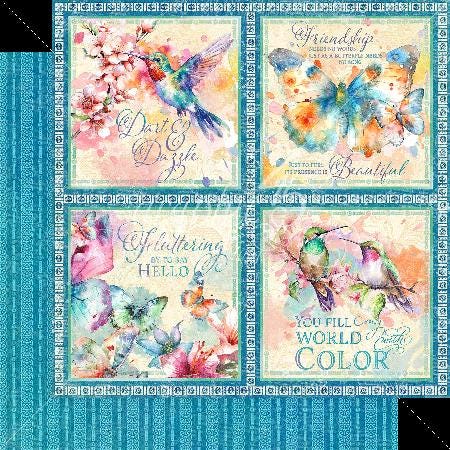 Graphic 45 Flight of Fancy 12×12 Collection Pack – SKU 4502854 image 3