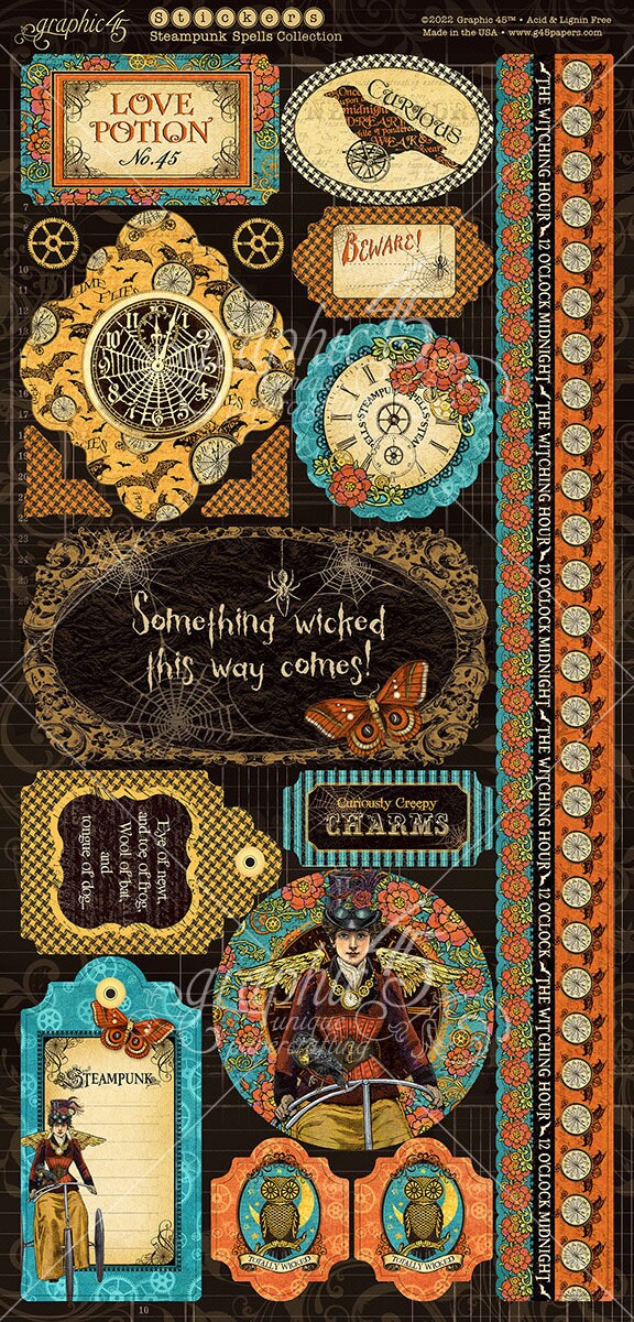 Graphic 45 Steampunk Spells 12x12 Deluxe Collector's Edition - SKU 4502478 image 2
