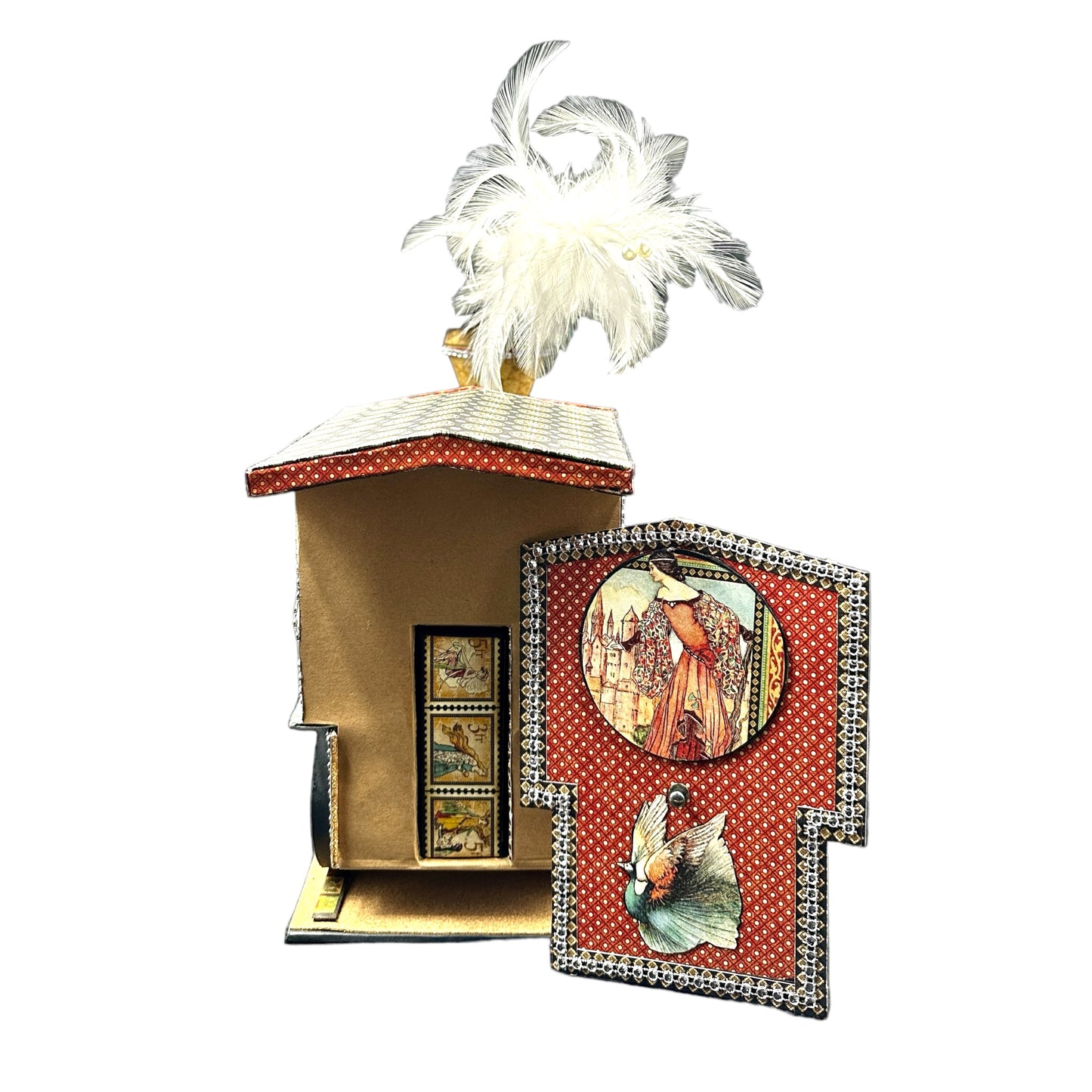 Handcrafted Enchanted Forest Train Engine with Hidden Mini Album image 3