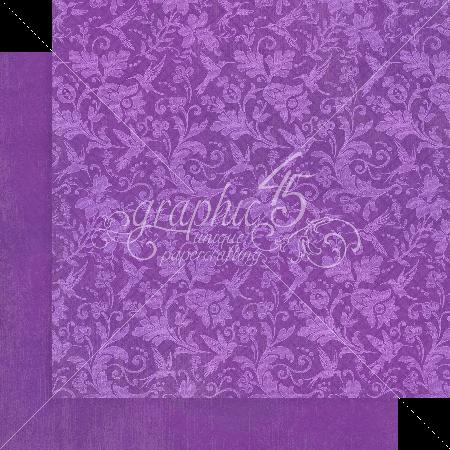 Graphic 45 Flight of Fancy 12×12 Patterns & Solids Pack – SKU 4502855 image 8