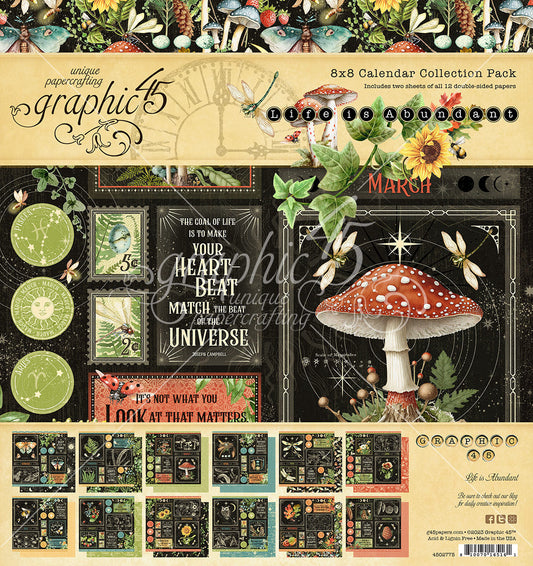 Graphic 45 Life is Abundant 8x8 Collection Pack – SKU 4502775 image 0