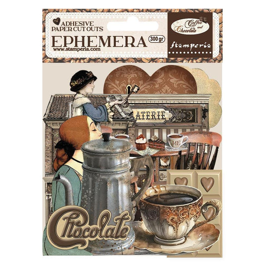 Stamperia Coffee and Chocolate Collection Ephemera - SKU DFLCT35 image 0