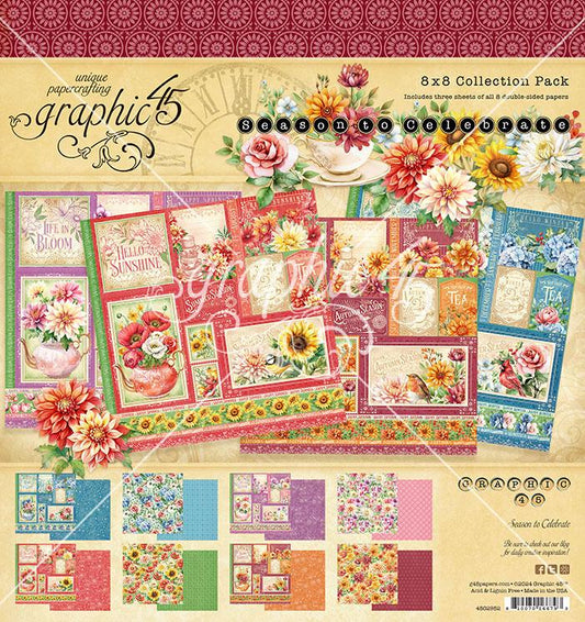 Graphic 45 Season to Celebrate 8x8 Collection Pack – SKU 4502952 image 0
