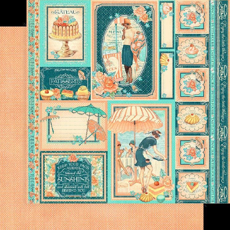 Graphic 45 Cafe Parisian 8x8 Deluxe Collector's Edition image 3