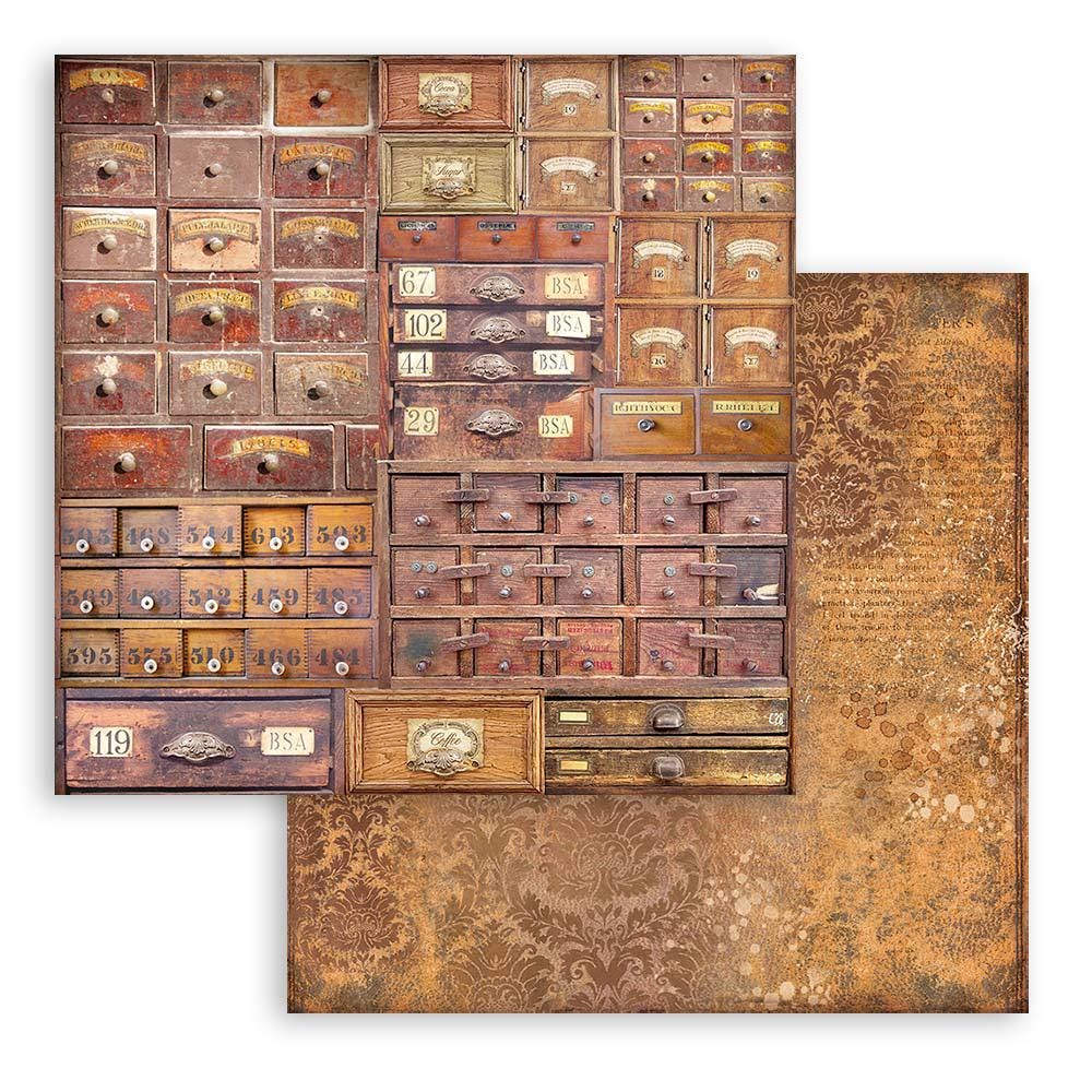 Stamperia Coffee and Chocolate 12x12 Backgrounds Scrapbooking Pad - SKU SBBL145 image 5
