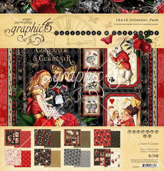 Graphic 45 Curiouser & Curiouser 12×12 Collection Pack – SKU 4502937 image 0