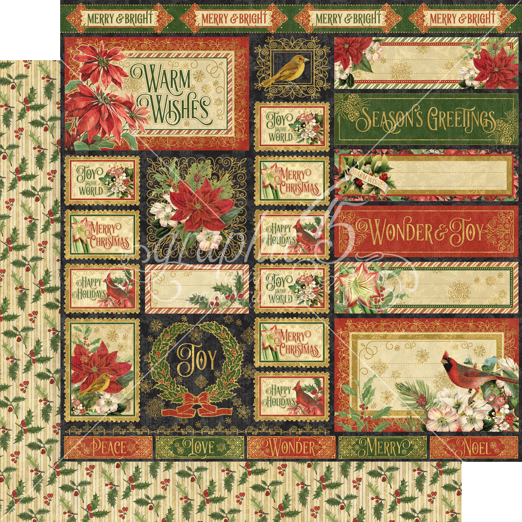 Graphic 45 Warm Wishes 12x12 Collection Pack - SKU 4502489 image 2