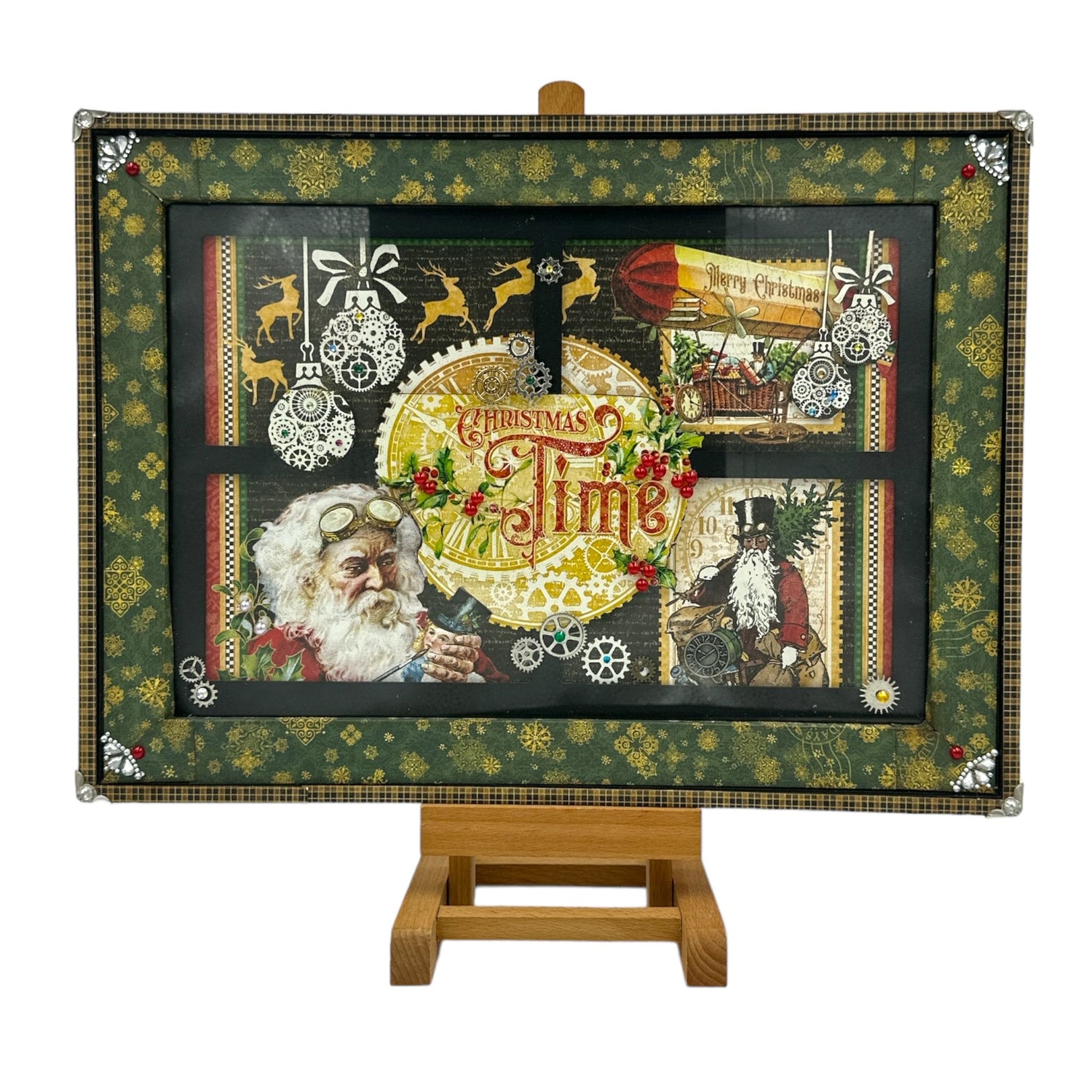 Handcrafted Christmas Time Wall Art Paper Creation image 0