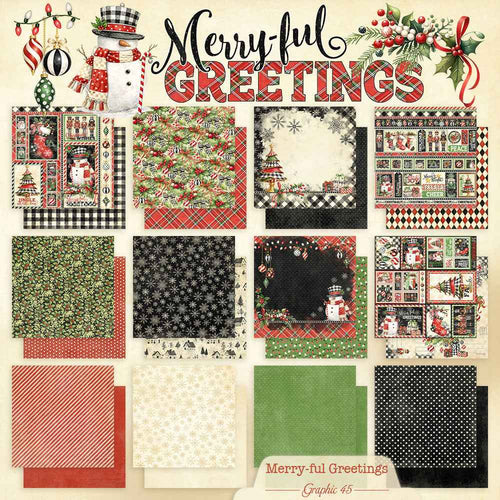 Graphic 45 - Merry-ful Greetings 8×8 Collection Pack – SKU: 4503284